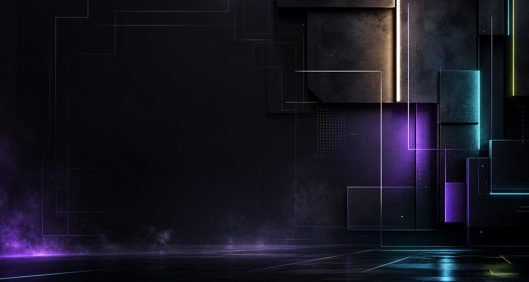 Abstract dark editorial banner