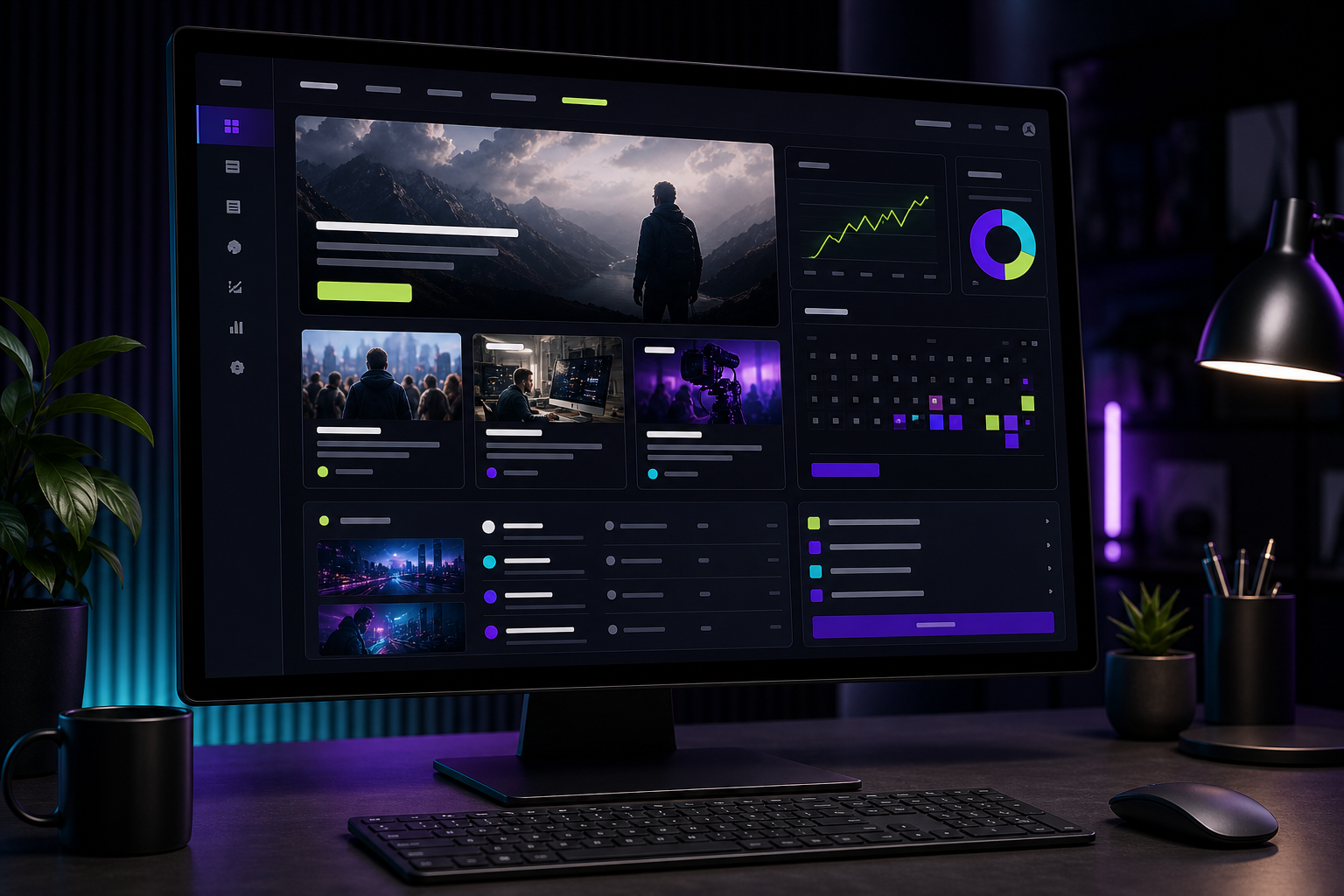 Website content dashboard